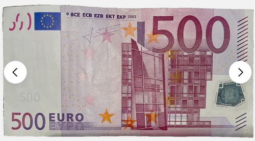 Banconota 500 euro stupenda - euro-,