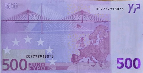 Banconota 500 trichet euro - da,