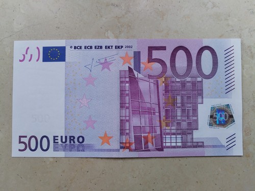 Banconota 500 euro 2002 - euro, serie