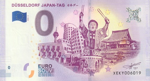 Banconota zero euro - zero, souvenir