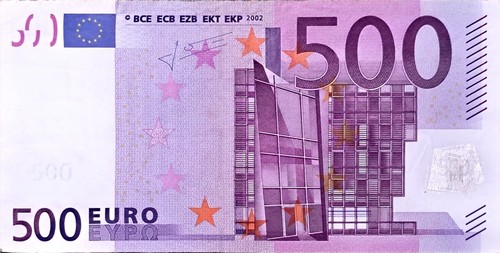 Banconota 500 euro serie x0 - da,