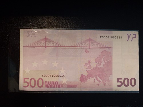Banknote 500 euro very - 500,