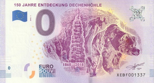 Banconota euro souvenir - 0,