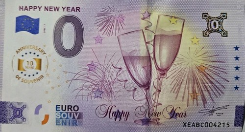 Banconota euro buon anno - 0,