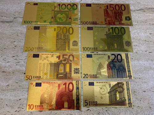 Banconote euro oro colori - oro, a