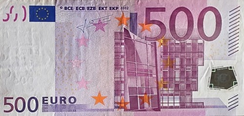 Banconota 500 euro serie x0 - euro,