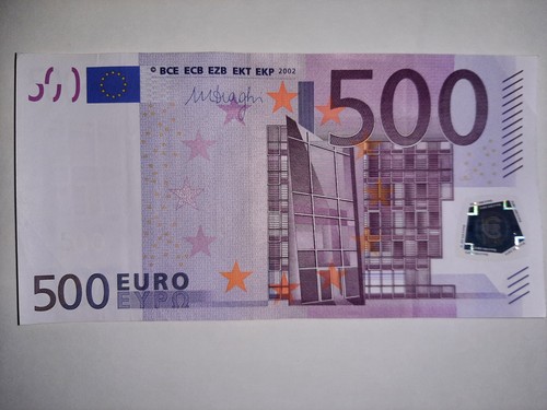 Banconota 500 euro draghi - banconota,
