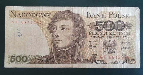 500 zlotych 1976 - 500,