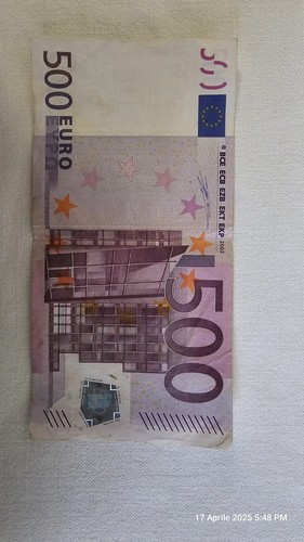 Banconota 500 euro vera - 500,