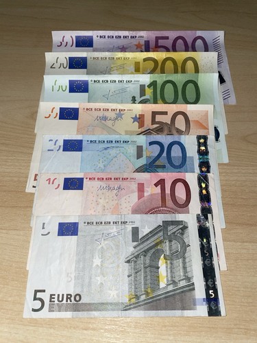 Lotto banconote euro - 7, set