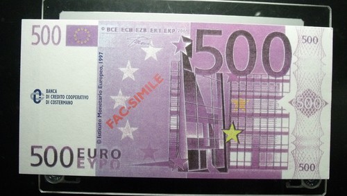 Banconota 500 euro banca - 500,
