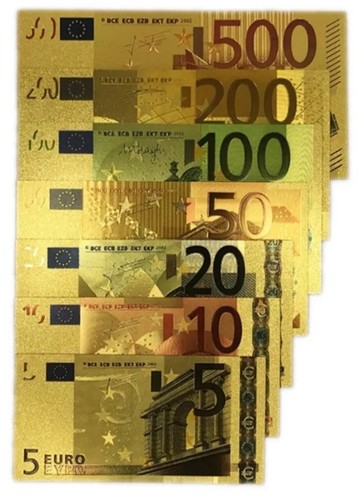 Banconote euro dorate - banconote,