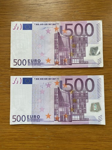 Banconote 500 euro - euro, emesse