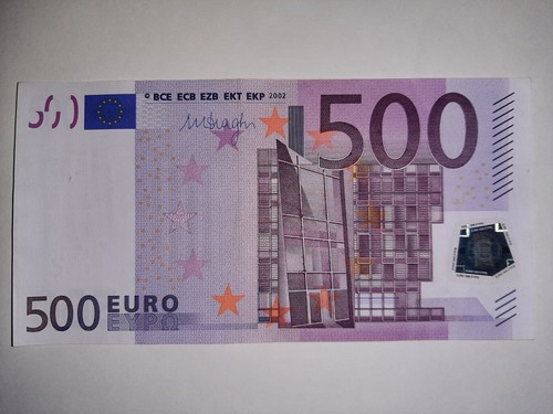 Banconota 500 euro draghi - da,