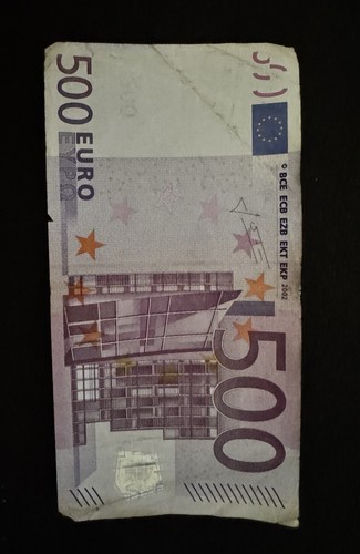 Banconota 500 euro - serie, x