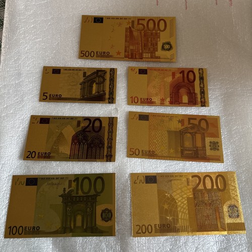Banconote euro dorate - banconote,