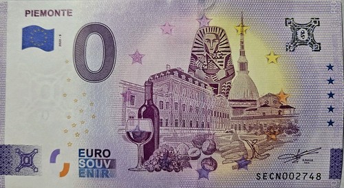 Banconota euro piemonte - 0,