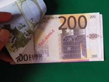 fac-simile 7 banconote euro