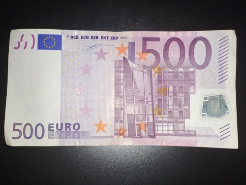 Banconota 500 euro - 500, (2002)